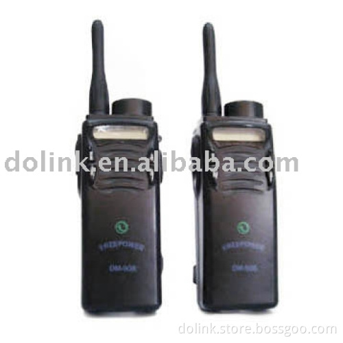 Crank Dynamo Walkie Talkie with LED Light